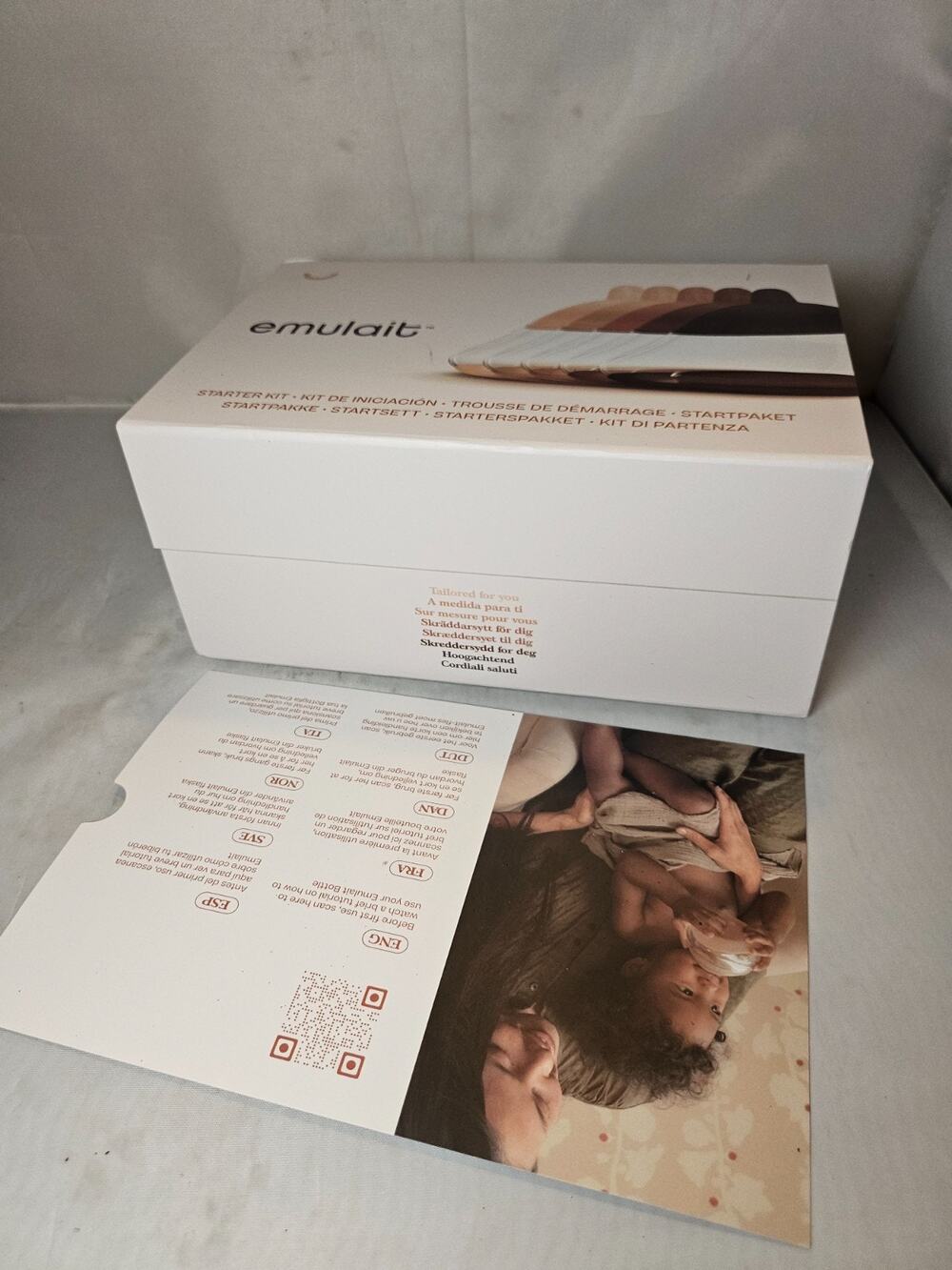 Emulait Starter Kit Nude Natural Like Baby Bottle Starter Set New Open Box